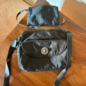 Baggalini dark grey hand bag